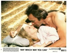 Any Which Way You Can Original Lobby Card Clint Eastwood Sondra Locke embracing