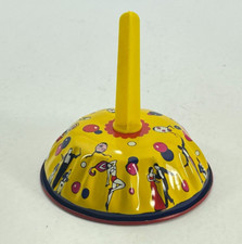 Vintage Tin Lithograph Party Noise Makers Rattle US Metal Toy Red