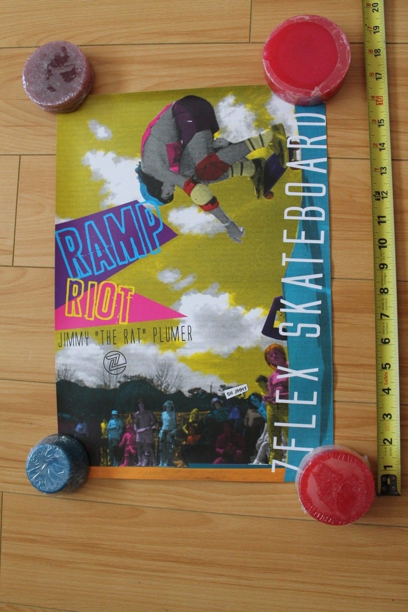 Z-Flex Jimmy Plumer Ramp Riot Rare Vintage Neon Z-Flex Jimmy Plumer Ramp Riot Rare Vintage Neon