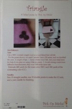 Pick Up Sticks Felted Triangle Purse with Flower Bag Tote 8.5"x5.5" brochure