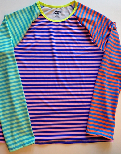 Girls Lands End Size 16 Rash Guard Bikini Swimsuit Long Sleeve 3-Piece - Picture 2 of 21