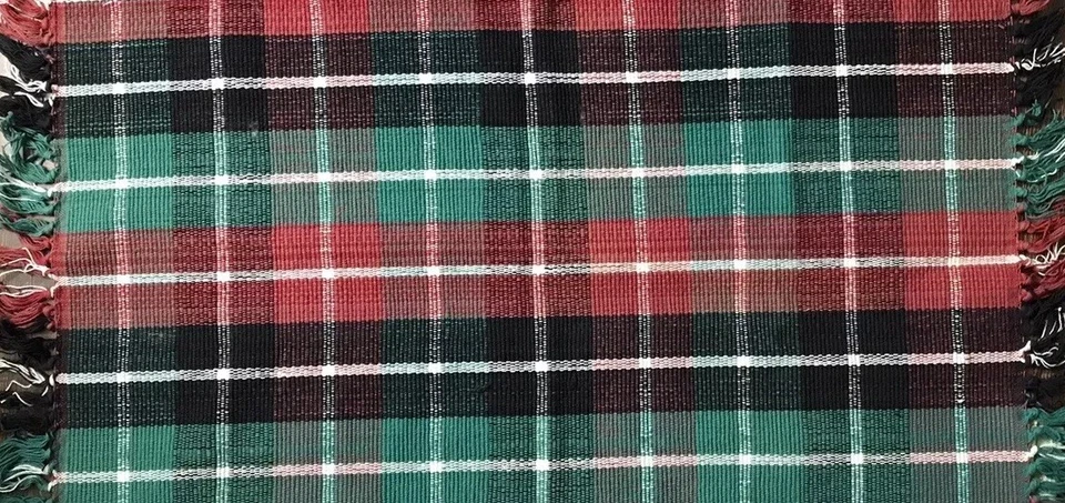 Alfombra Windham Trading Christmas Tejida/Jaco 1996 De Colección Roja Verde Blanca 30’’x48’’’  Foto 4 de 4