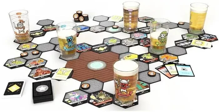 Heroes of Barcadia Board Game A Dungeon Exploration Drinking Rollacrit NEW