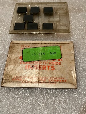 SNG-434 030 CERAMIC INDEXABLE INSERTS, NEW, 7 INSERTS/LOT, GENERAL ELECTRIC, USA