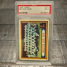 1957 Topps Boston Red Sox Team #171 ** PSA 7 NM