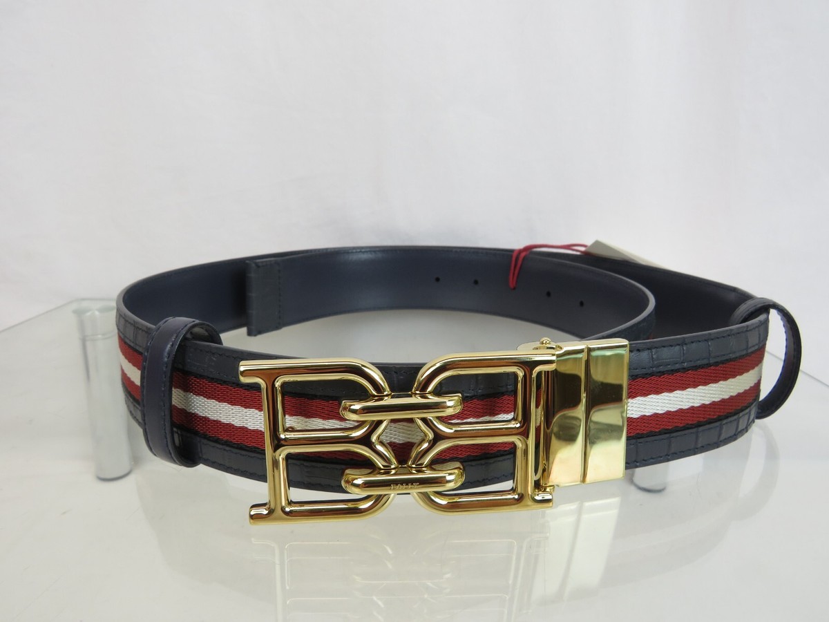 BALLY レザー ベルト Bロゴ Bally Men's B-Logo Reversible Leather Belt | Neiman Marcus