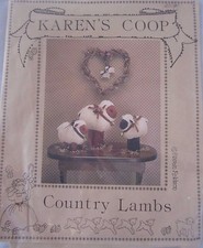 Karen's Coop Counrty Lambs Sheep Fabric Pattern ONLY