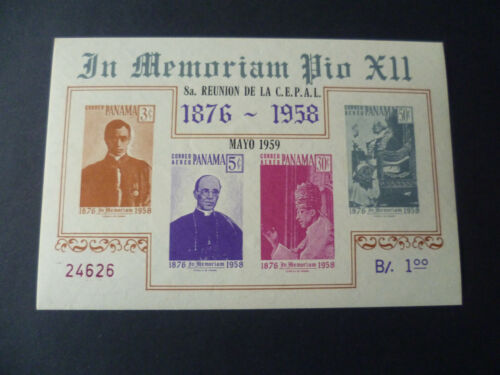 PANAMA minr.: Bloc 6 **, timbre neuf, MNH Papst - Photo 1 sur 1