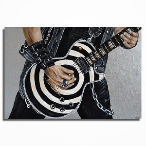 Original pintura de Guitarra Zakk Wylde sobre tela, arte, Bullseye-hecho A  Pedido | eBay