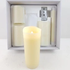 Home Reflections 6 Piece Ultimate Flameless Candle Set Ivory / Off White