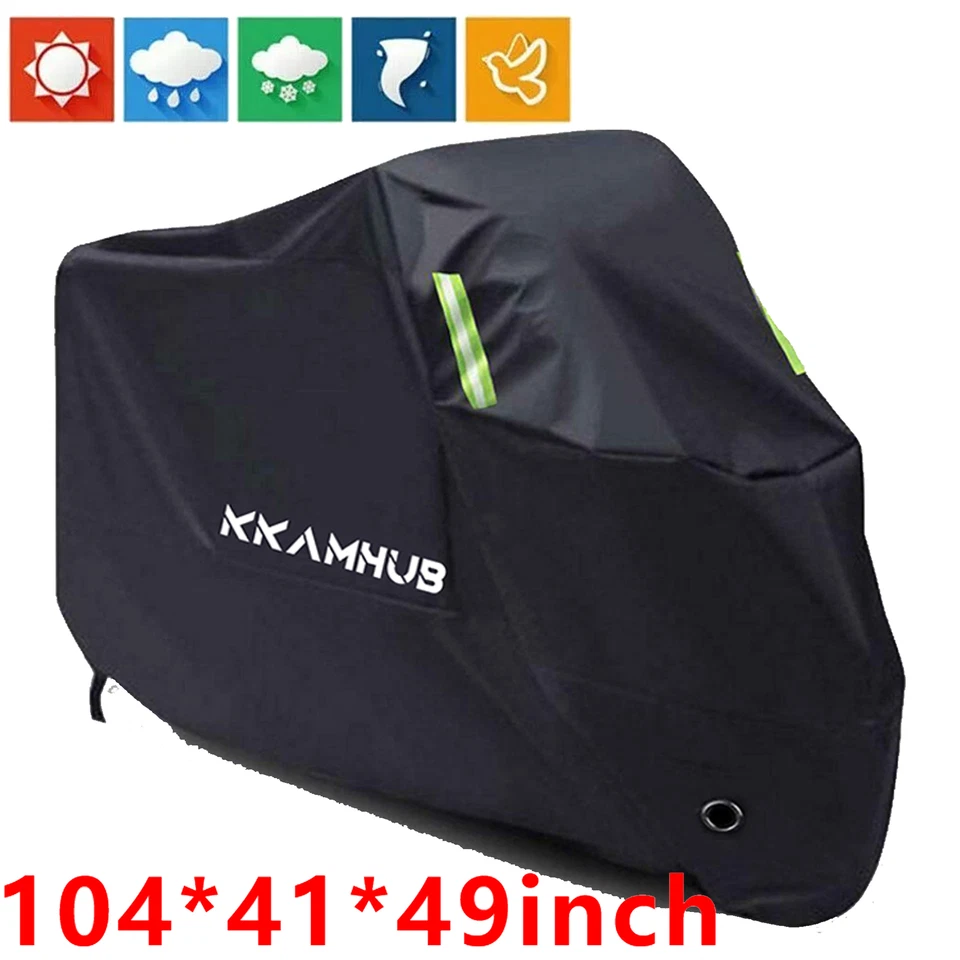 Capa impermeável motocicleta XXXL para Suzuki GSXR1000Z Boulevard Intruder 1500 - Imagem 2 de 4