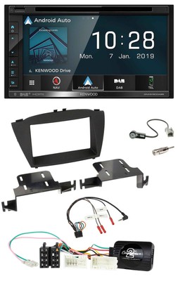 Kenwood DAB TMC USB 2DIN Lenkrad Bluetooth Navigation für Hyundai ix35 ab 2013 o