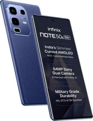 Infinix Note 50s 5G+ (Blue 128GB 8GB RAM) Dimensity 7300 Ultimate Global Version