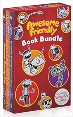 Diary of a Wimpy Kid Series Awesome Friendly Book Bundle by Jeff Kinney PAPERBAC