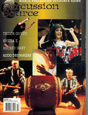DRUMS PERCUSSION SOURCE 1995 MAG. #1 MICKEY HART SHEILA E DAVID GARIBALDI ROACH