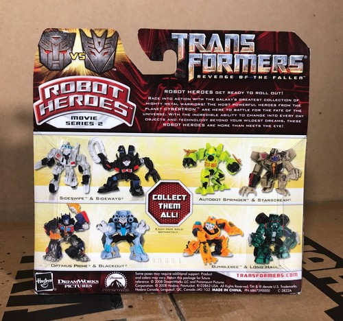 Optimus Prime & Blackout MOSC Robot Heroes Transformers RotF Revenge of Fallen - Picture 3 of 6