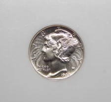 1942 Proof Mercury SILVER Dime 10c NGC PF66 CAC #012 Proof ECC&C, Inc.