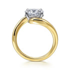 Engagement 18k Multi Tone Gold Diamond Ring IGI 1.50 Ct Lab Grown E F VVS Oval   — photo 6