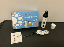 (Bundle) TOLINA Pet Nail Grinder 2 Speed Electric rechargeable, Pet Nail Clipper