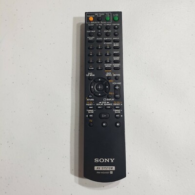 Sony AV System RM-ADU007 Audio Video HCD-HDZ273 HCD-HDX275 HCD-HDX475