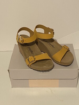 Papillio Birkenstock Soley Ring Buckle Leather Wedge Sandals