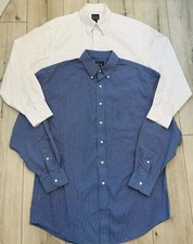 Jos A Bank Lot Of 2 Travelers Button Casual Shirts SZ 15 1/2-33