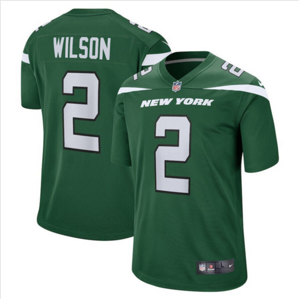 Мужская майка Nike New York Jets Zach Wilson, зеленая, XXL, 160 долларов США