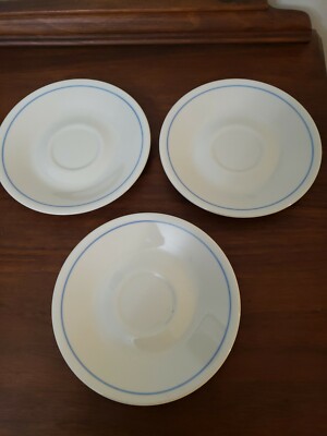 Corelle Needlepoint Set of Three Saucers