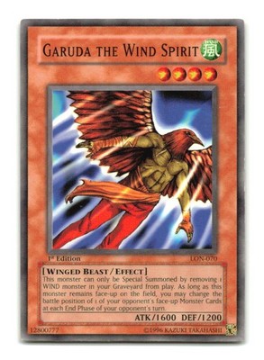 Garuda the Wind Spirit - LON-070 1st Edition - YuGiOh-LP
