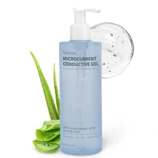 10Oz Microcurrent Conductive Gel – Hydrating Gel with Hyaluronic Acid & Aloe Ver