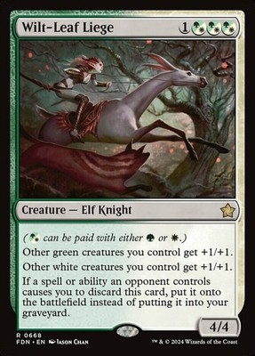 x1 Wilt-Leaf Liege R MTG Foundations M/NM, English
