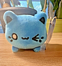 Aurora Tasty Peach Electric Blue Meowchi Enchanting Stuffed Animal Cat Toy 3"
