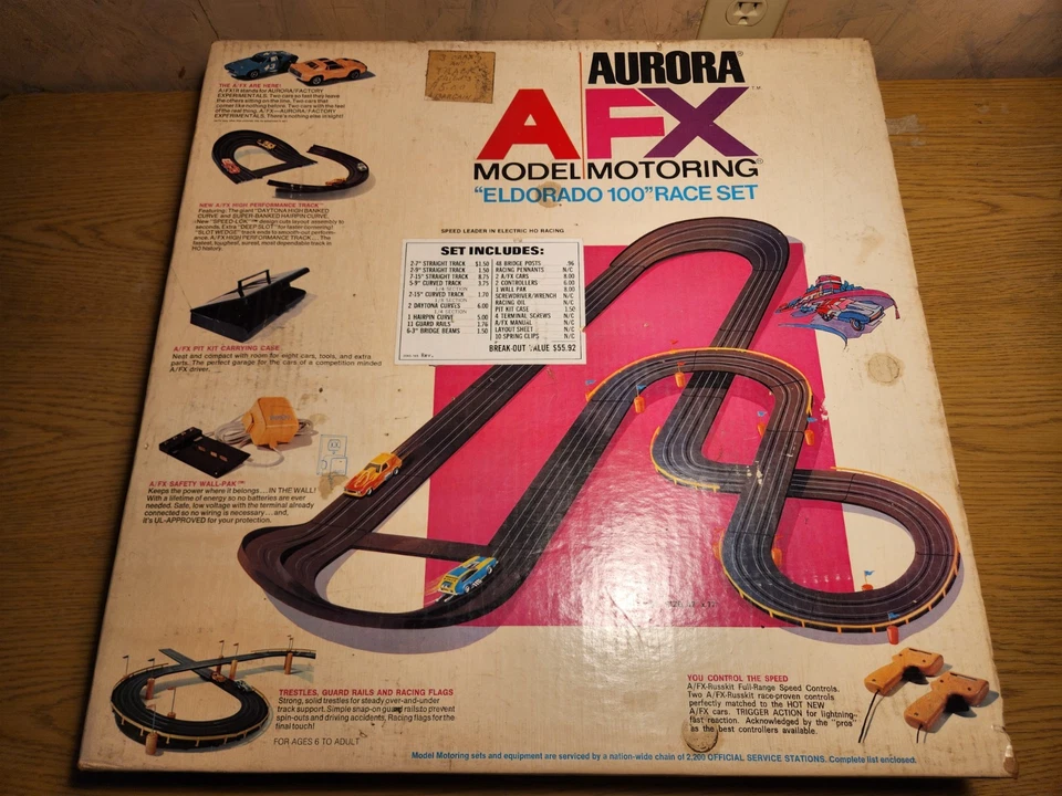 ¡¡¡MUCHAS PIEZAS DE PISTA VINTAGE AÑOS 70 AURORA AFX Eldorado!!! (SIN COCHES) Foto 2 de 4