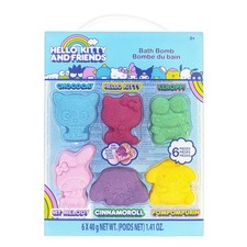 Hello Kitty and Friends Bath Bombs Set, 6 6 Count (Pack of 1), 
