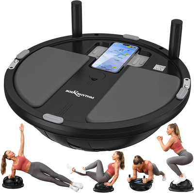 2-in-1 Balance Ball & Plank Board with App & Games for Full Body Workout