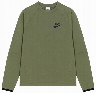 DD5257-222 Nike Tech Fleece Rundhals-Sweatshirt für Herren Grün Pullover Sport