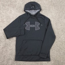 Under Armour Sweater Mens Small Black ColdGear Storm Pullover Hoodie Sweatshirt