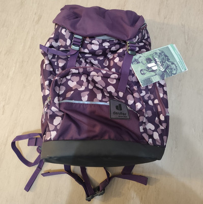 Deuter Scula Schulrucksack Schultasche Schulranzen Tornister Violett (Plum Dots)