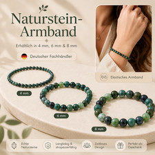 Edelstein Armband Naturstein 4 mm / 6 mm / 8 ...