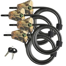 Master Lock Keyed Alike Python Trail Camera Adjustable Camouflage Cable Locks