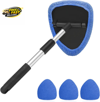 #ad Windshield Cleaning Tool Car Window Cleaner with Extendable Long Handle and 4 $14.13