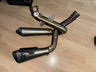 DUCATI PANIGALE V4 AKRAPOVIC RACE SLIP ONS MUFFLERS TI EXHAUST CARBON SHIELD