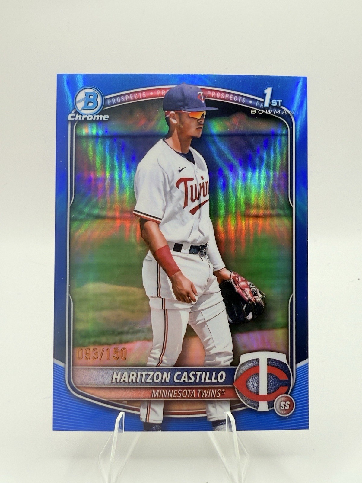 2025 Bowman Chrome HARITZON CASTILLO 1st Bowman True Blue /150 BCP-161