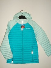  80 Columbia Girls XL White Out Hooded Jacket Omni Heat Insulated NoSalesTax