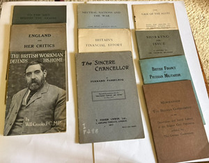 Military Wartime Pamphlets WW1 incl. British Workman Defends His Home