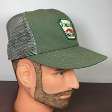 Vtg Snapback Mesh Cap Patch PA Dept Of Environmental Resources State Parks Green