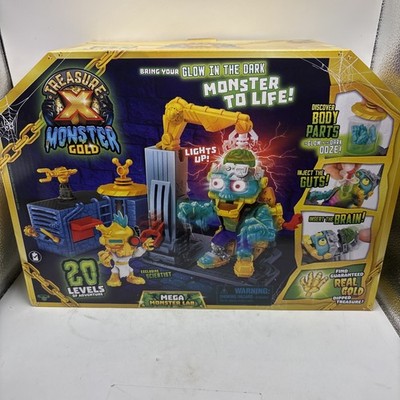 Treasure X Monster Gold Mega Monster Lab Playset Glow In Dark Moose Toys NIB NEW