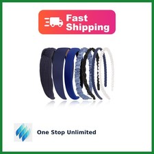 Eleilians 7 Pcs Headbands for Women Girls, Non Slip Cute Pearl Floral Padded ...