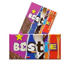 2 x Bestie Funny Chocolate Bar Wrapper Joke Gift Friend Secret Santa Birthday