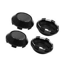4pcs Black 68mm Dia 6 Clips Wheel Tyre Center Hub Caps Cover for Car Durable